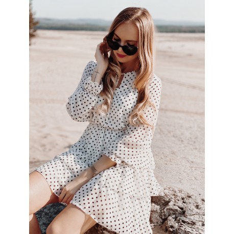Sukienka Dotty white