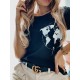 T-shirt Travel black